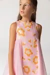 4-12 Yaş Peach Dreams Kız Çocuk Elbise-Pembe