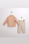 2-5 Yaş Stay Pozitive Erkek Çocuk 3'Lü Takım-Latte