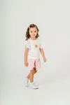 2-9 Yaş Daisy Day Kız Çocuk Takım-Pudra