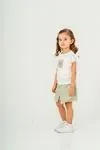 2-9 Yaş Daisy Day Kız Çocuk Takım-Haki
