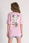 9-14 Yaş Tokyo Style Kız Çocuk T-Shırt-Pembe