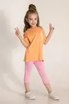 3-8 Yaş Vibes Bananas Kız Çocuk Takım-Oranj