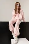 9-15 Yaş Ribbon Italy Design Kız Çocuk Takım -Pembe-