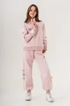 9-15 Yaş Ribbon Italy Design Kız Çocuk Takım -Pembe-