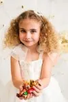 2-5 Yaş Angel Dream Gırl Kız Çocuk Elbise-Latte