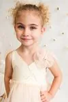 2-5 Yaş Micaela Dreams Kız Çocuk Elbise-Somon