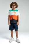 2-15 Yaş Summer Surfing Erkek Çocuk Takım-Oranj