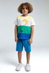2-15 Yaş Summer Surfing Erkek Çocuk Takım-Ekru