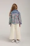 5-14 Yaş New Premium Jean Kız Çocuk Ceket-Mavi