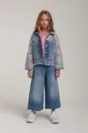 5-14 Yaş New Premium Jean Kız Çocuk Ceket-Mavi