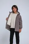 7-14 Yaş Jack Premium Novva Erkek Çocuk Mont-Mocca