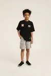 5-14 Yaş World Black Design Erkek Çocuk Takım-Siyah