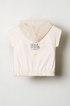 8-14 Yaş Shine Kız Çocuk Tshirt-Ekru