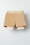 8-14 Yaş Design Moment Kız Çocuk Şort-Caramel