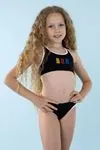5-12 Yaş Lisanslı Haribo Kız Çocuk Bikini-Siyah