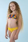5-12 Yaş Lisanslı Haribo Kız Çocuk Bikini-Sarı