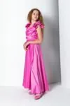 8-15 Yaş Rıdden Kız Çocuk Elbise-Pembe