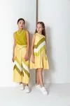 8-15 Yaş Nunavut Kız Çocuk Takım-Limon
