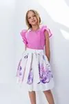 8-15 Yaş Selkırk Kız Çocuk Takım-Pembe