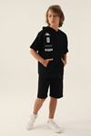 5-16 Yaş Lisanslı KAPPA Erkek Çocuk T-Shırt-Siyah