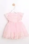 2-5 Yaş Madeline Guıpure Kız Çocuk Elbise-Pembe