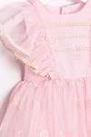 2-5 Yaş Madeline Guıpure Kız Çocuk Elbise-Pembe