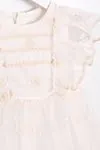 2-5 Yaş Madeline Guıpure Kız Çocuk Elbise-Ekru