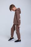 4-14 Yaş Gınza Tokyo Luxery Erkek Çocuk Takım-Kahverengi