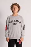 9-14 Yaş Run Ahead Erkek Çocuk Sweat-Uzay Grisi
