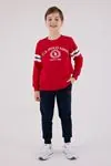 4-15 Yaş Lisanslı Us Polo Assn Erkek Çocuk Takım-Kırmızı