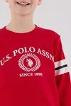 4-15 Yaş Lisanslı Us Polo Assn Erkek Çocuk Takım-Kırmızı