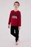 4-15 Yaş Lisanslı Us Polo Assn Erkek Çocuk Takım-Bordo