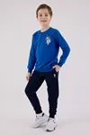 4-15 Yaş Lisanslı Us Polo Assn Erkek Çocuk Takım-Saks