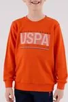 4-15 Yaş Lisanslı Us Polo Assn Erkek Çocuk Takım-Oranj
