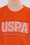 4-15 Yaş Lisanslı Us Polo Assn Erkek Çocuk Takım-Oranj