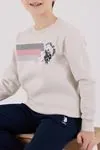 4-15 Yaş Lisanslı Us Polo Assn Erkek Çocuk Takım-Latte