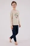 4-15 Yaş Lisanslı Us Polo Assn Erkek Çocuk Takım-Latte