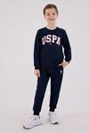 4-15 Yaş Lisanslı Us Polo Assn Erkek Çocuk Takım-Lacivert