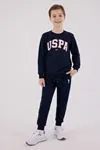 4-15 Yaş Lisanslı Us Polo Assn Erkek Çocuk Takım-Lacivert