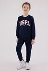 4-15 Yaş Lisanslı Us Polo Assn Erkek Çocuk Takım-Lacivert