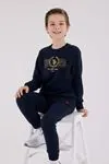 4-15 Yaş Lisanslı Us Polo Assn Erkek Çocuk Takım-Lacivert