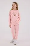 4-15 Yaş Lisanslı Us Polo Assn Kız Çocuk Takım-Pembe
