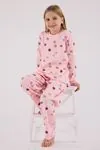 2-8 Yaş Shining Cat Kız Çocuk Takım-Pembe