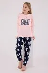 2-8 Yaş Cutest Ofcute Kız Çocuk Takım-Pembe