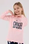 2-8 Yaş Cutest Ofcute Kız Çocuk Takım-Pembe