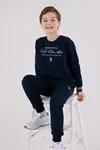 4-15 Yaş Lisanslı Us Polo Assn Erkek Çocuk Takım-Lacivert