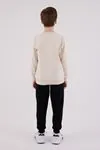 4-15 Yaş Lisanslı Us Polo Assn Erkek Çocuk Takım-Latte