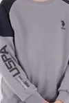 4-15 Yaş Lisanslı Us Polo Assn Erkek Çocuk Takım-Uzay Grisi