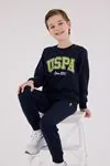 4-15 Yaş Lisanslı Us Polo Assn Erkek Çocuk Takım-Lacivert