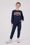 4-15 Yaş Lisanslı Us Polo Assn Erkek Çocuk Takım-İndigo